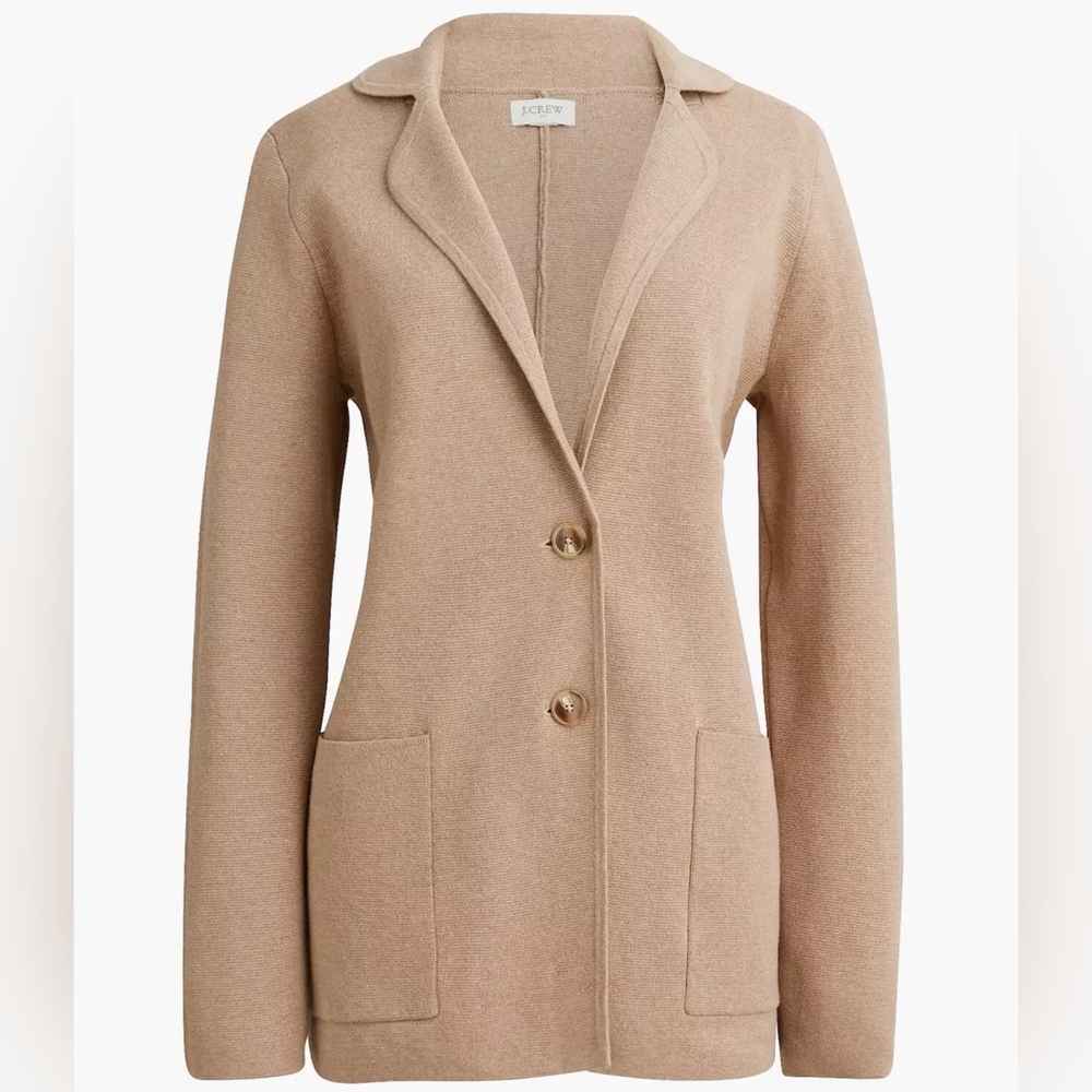 J. Crew Slide Pocket Two Button Cardigan Sweater Blazer